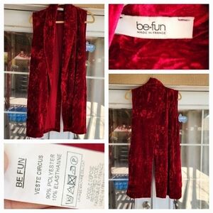 be-fun MADE IN FRANCE velvet Vest‎